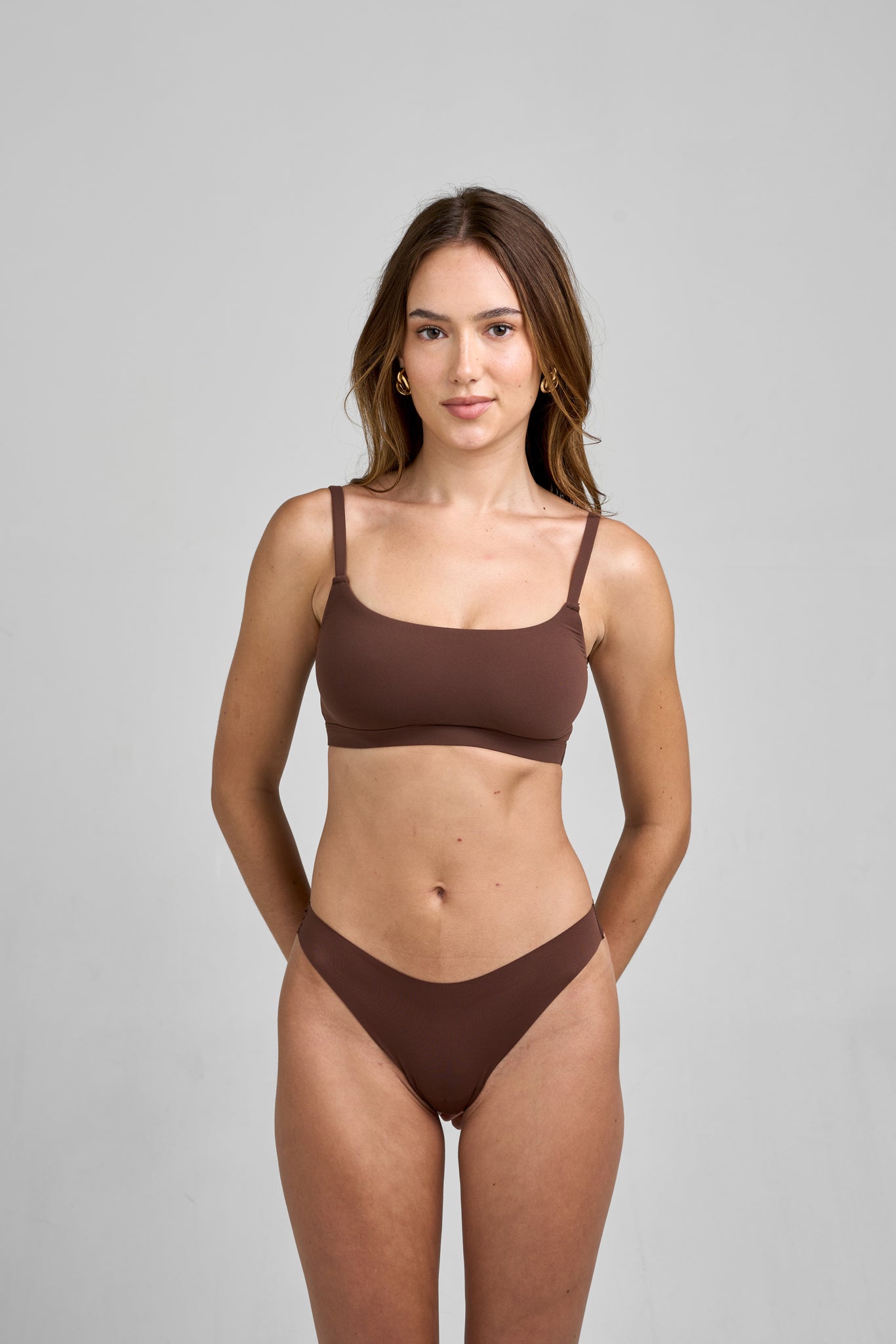 Seamless Bralette in Chestnut